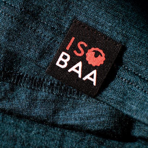 Isobaa Mens Merino 180 Long Sleeve Crew (Petrol)