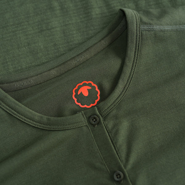 Isobaa Mens Merino 180 SS Hiking Top (Olive)