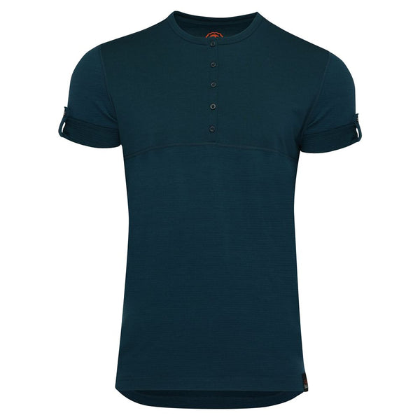 isobaa Mens Merino 180 SS Hiking Top (Petrol)