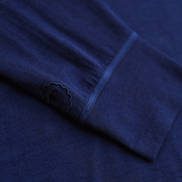 Isobaa Mens Merino 200 Long Sleeve Zip Neck (Navy)