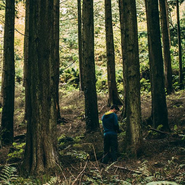 Isobaa Mens Merino 200 Zip Neck Hoodie (Petrol)