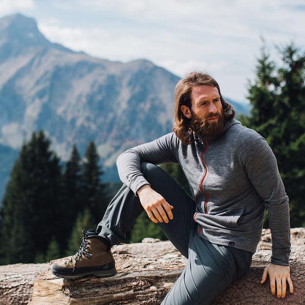 Isobaa Mens Merino 260 Casual Hoodie (Charcoal)