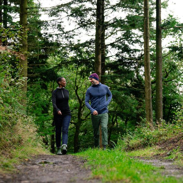 Isobaa Mens Merino 260 Casual Hoodie (Denim)