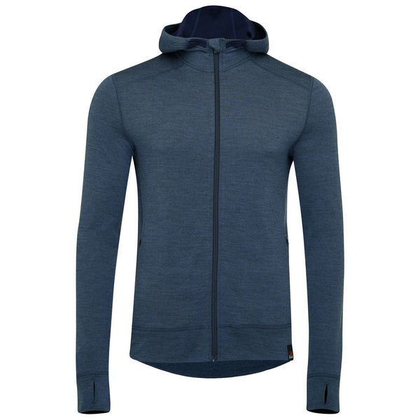 isobaa Mens Merino 260 Casual Hoodie (Denim)