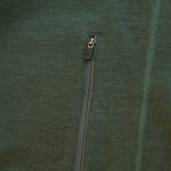 Isobaa Mens Merino 260 Casual Hoodie (Forest)