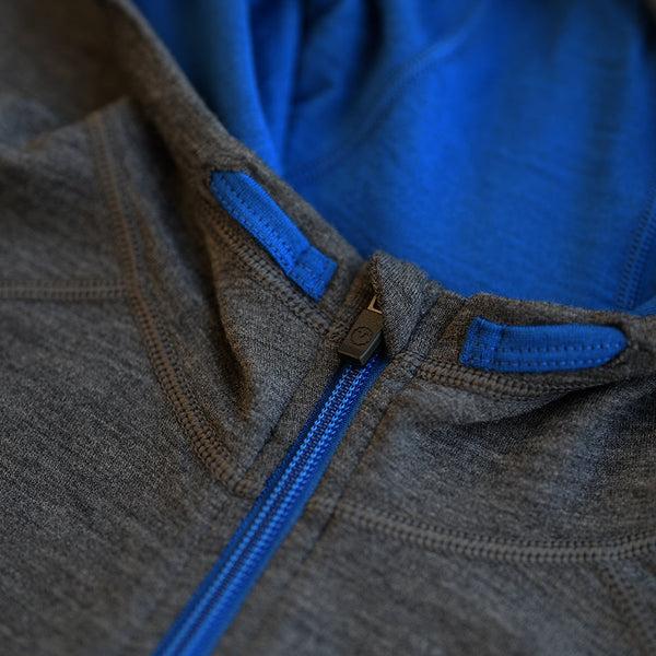 Isobaa Mens Merino 260 Casual Hoodie (Smoke)