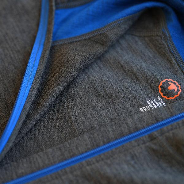 Isobaa Mens Merino 260 Casual Hoodie (Smoke)