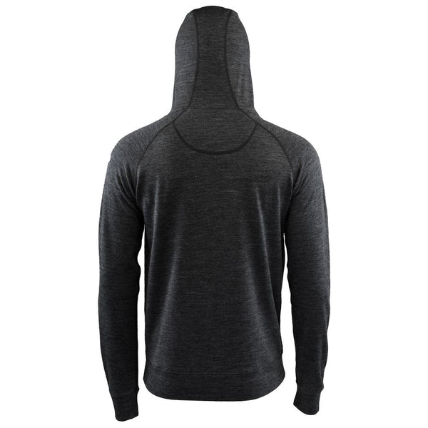 Isobaa Mens Merino 260 Lounge Hoodie (Smoke/Black)