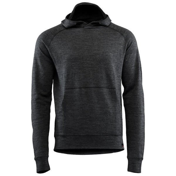 isobaa Mens Merino 260 Lounge Hoodie (Smoke/Black)