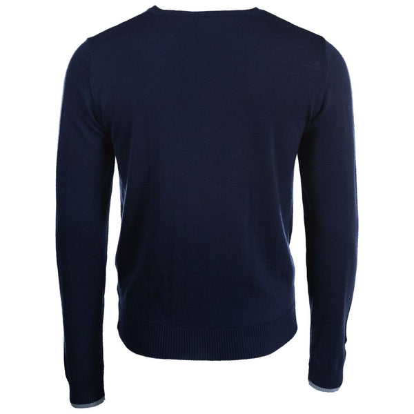Isobaa Mens Merino V Neck Sweater (Navy)