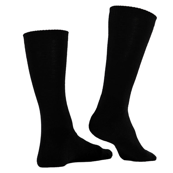 Isobaa Merino Blend Everyday Socks (3 Pack - Black)