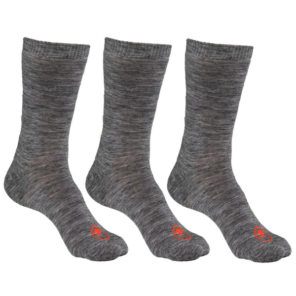 isobaa Merino Blend Everyday Socks (3 Pack - Charcoal)