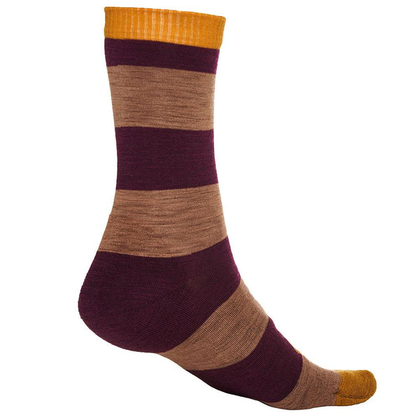 Isobaa Merino Blend Everyday Socks (3 Pack - Wine/Red)