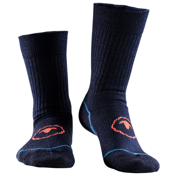 isobaa Merino Blend Hiking Socks (3 Pack - Navy/Blue)