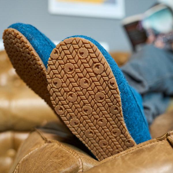 Isobaa Merino Blend Slipper Boots (Petrol)
