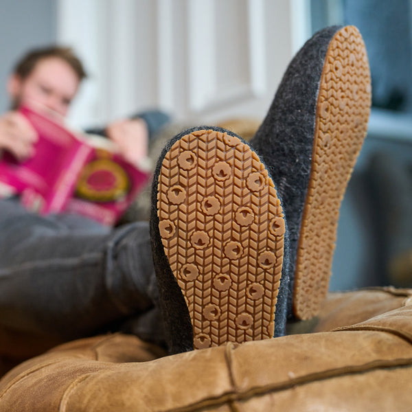 Isobaa Merino Blend Slipper Boots (Smoke)