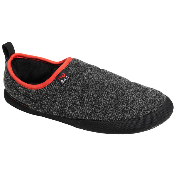 isobaa Merino Blend Travel Slippers (Black Melange)
