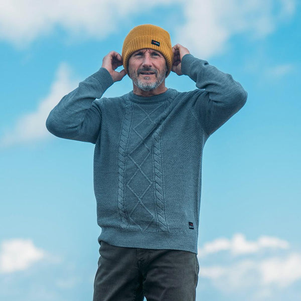 Isobaa Merino Fisherman Beanie (Mustard)