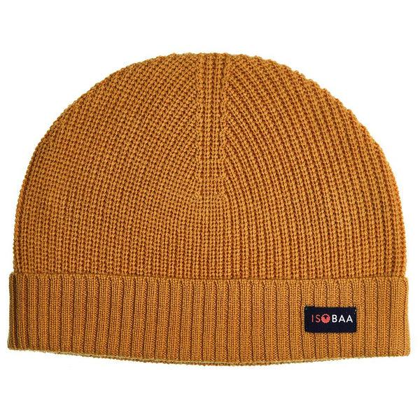 isobaa Merino Fisherman Beanie (Mustard)