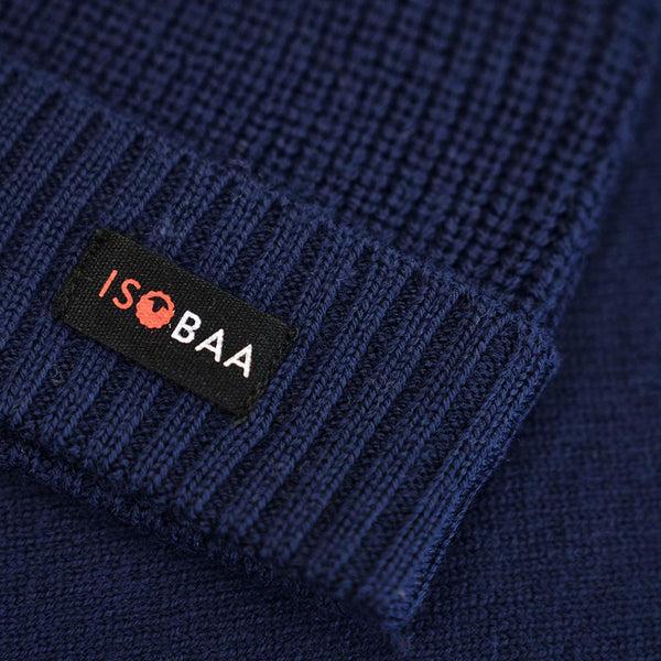Isobaa Merino Fisherman Beanie (Navy)