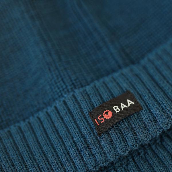 Isobaa Merino Fisherman Beanie (Petrol)