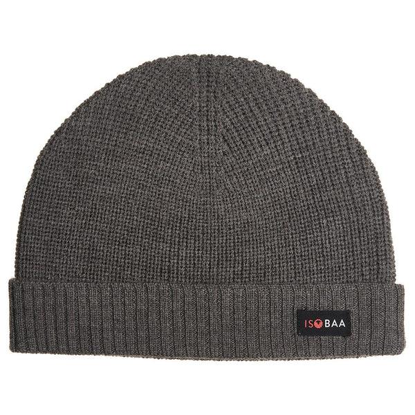 isobaa Merino Fisherman Beanie (Smoke)