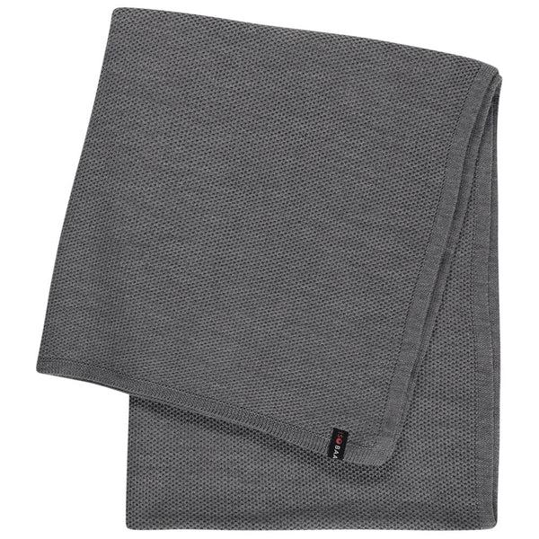 isobaa Merino Honeycomb Shawl (Charcoal)