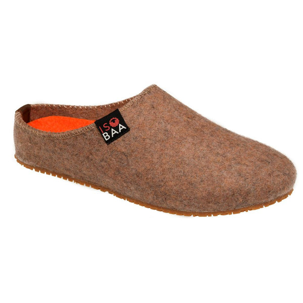 isobaa Merino Wool Blend Slippers (Bran/Orange)