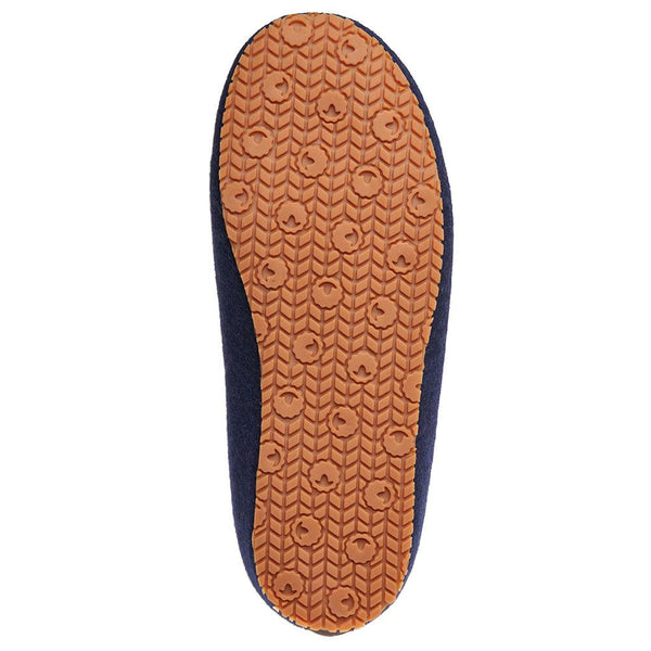 Isobaa Merino Wool Blend Slippers (Navy/Orange)