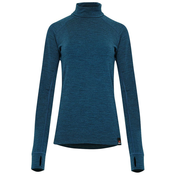 isobaa Womens 160 Merino Active Roll Neck (Petrol)