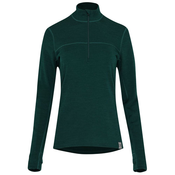isobaa Womens IsoSoft 240 Zip Neck (Emerald)