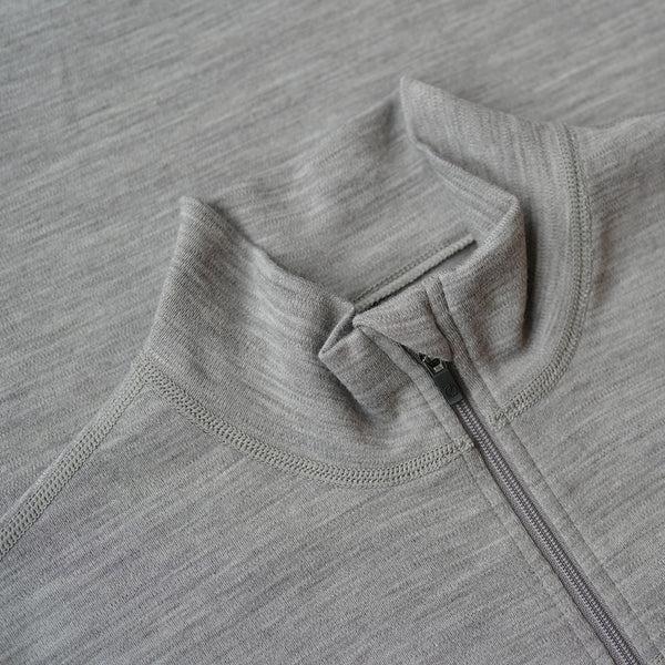 Isobaa Womens IsoSoft 240 Zip Neck (Grey)