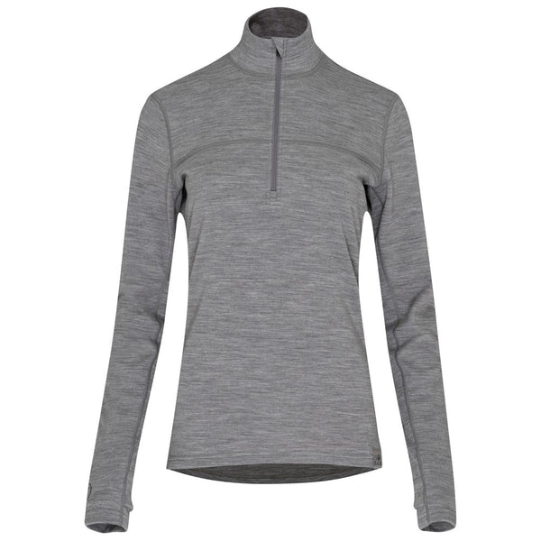isobaa Womens IsoSoft 240 Zip Neck (Grey)