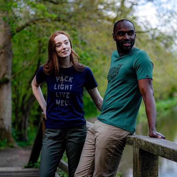 isobaa Womens Merino 150 Pack Light Tee (Navy)