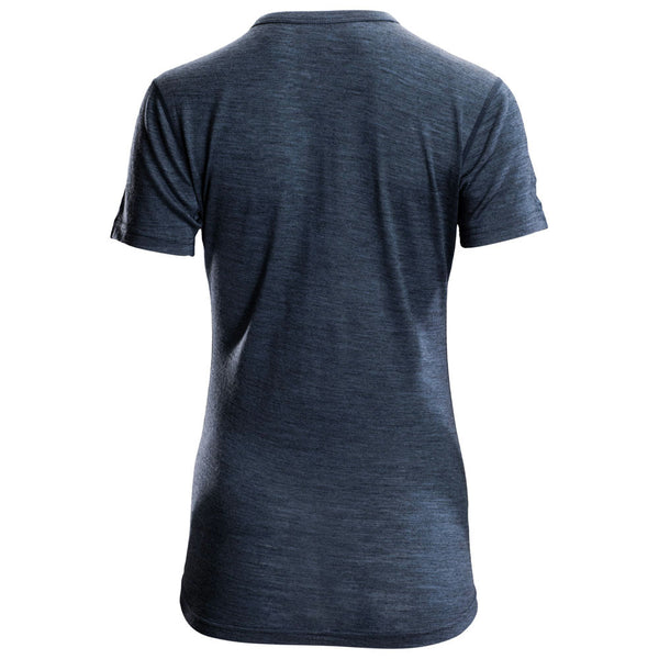 Isobaa Womens Merino 150 Short Sleeve Crew (Denim)