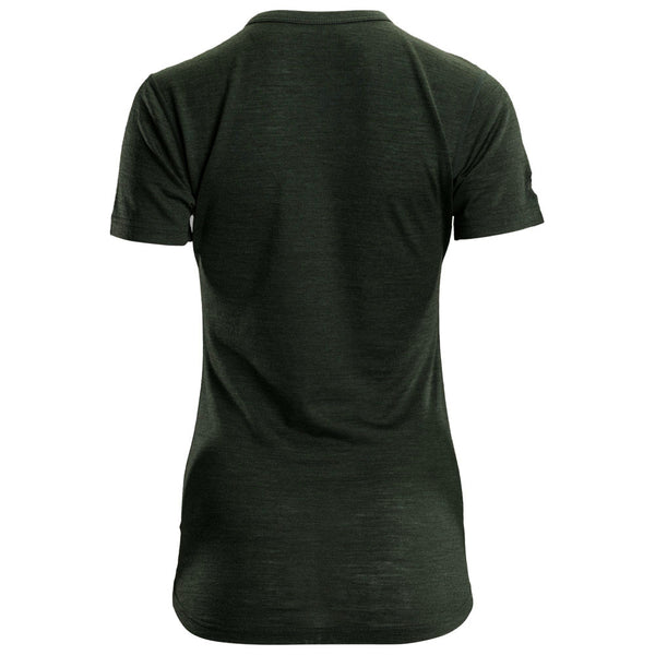 Isobaa Womens Merino 150 Short Sleeve Crew (Forest)