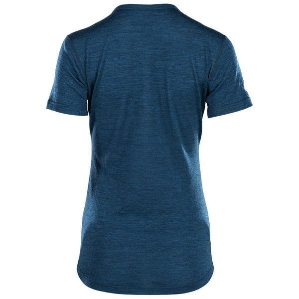 Isobaa Womens Merino 150 Short Sleeve Crew (Petrol)