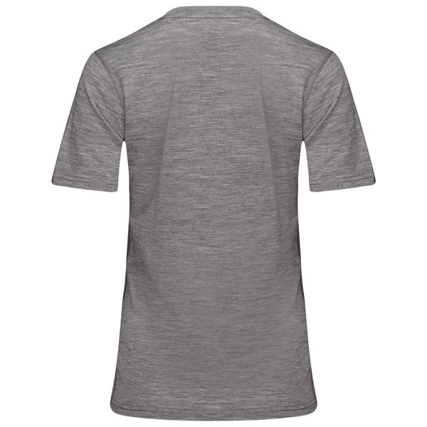Isobaa Womens Merino 150 V-Neck Tee (Charcoal)