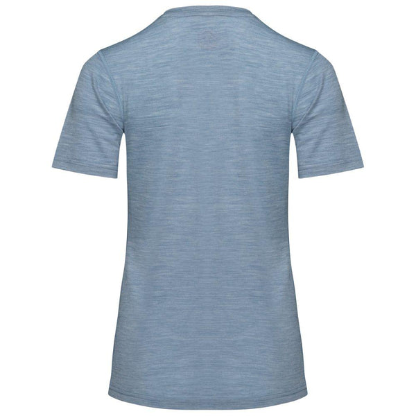Isobaa Womens Merino 150 V-Neck Tee (Sky)