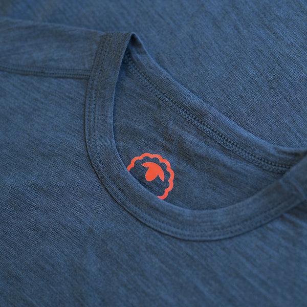 Isobaa Womens Merino 180 Long Sleeve Crew (Denim)