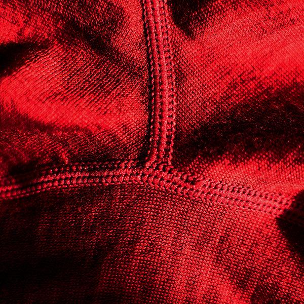 Isobaa Womens Merino 180 Long Sleeve Crew (Red)