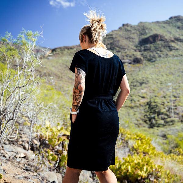 Isobaa Womens Merino 180 Reversible Dress (Black)