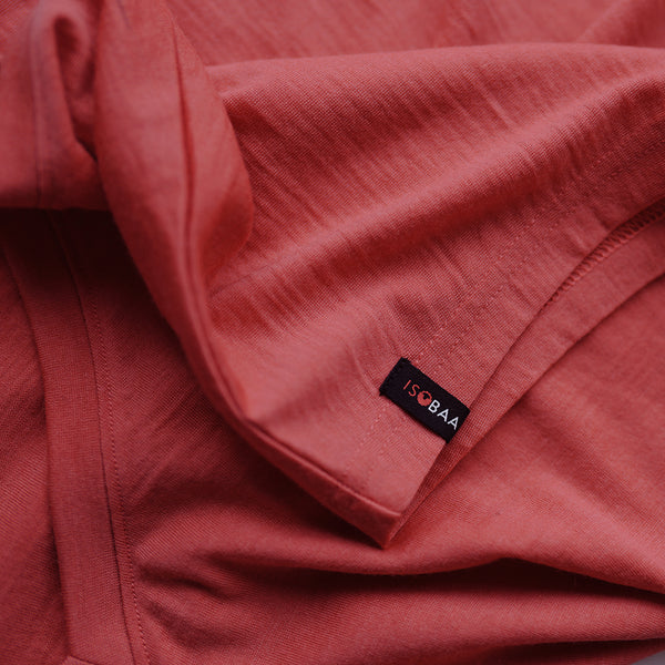 Isobaa Womens Merino 180 Reversible Dress (Coral)