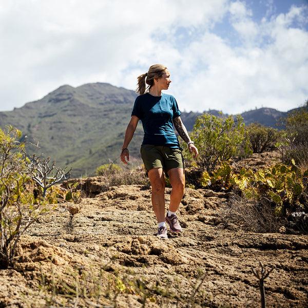 Isobaa Womens Merino 180 SS Hiking Top (Petrol)