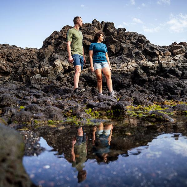 Isobaa Womens Merino 180 SS Hiking Top (Petrol)