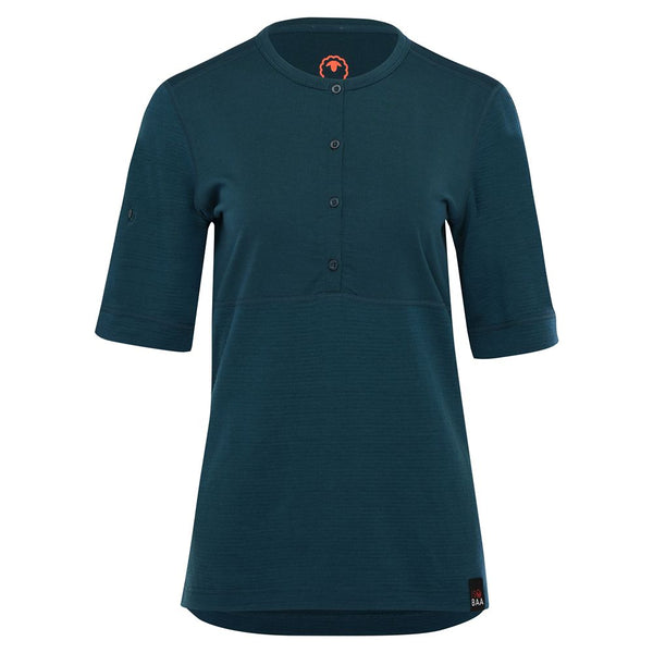 isobaa Womens Merino 180 SS Hiking Top (Petrol)