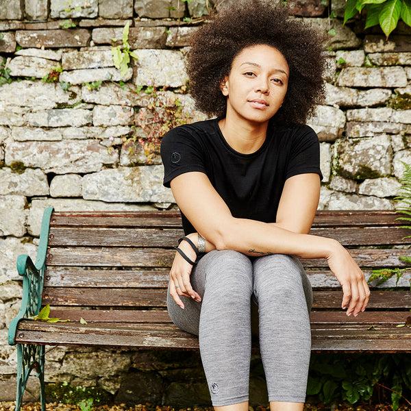 isobaa Womens Merino 200 Tights (Charcoal)