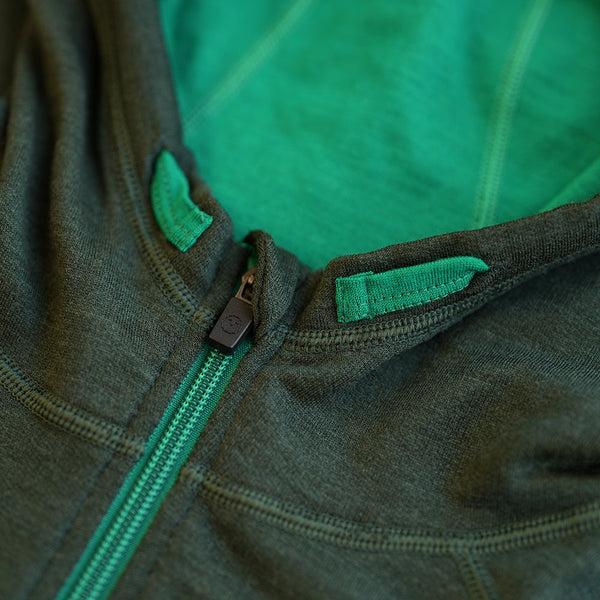 Isobaa Womens Merino 260 Casual Hoodie (Forest)