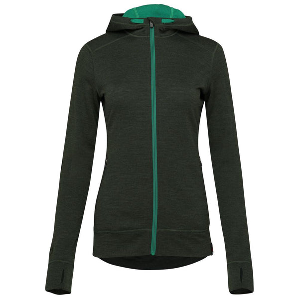 isobaa Womens Merino 260 Casual Hoodie (Forest)