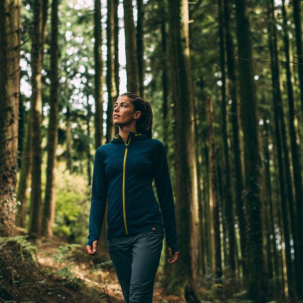 Isobaa Womens Merino 260 Casual Hoodie (Petrol)